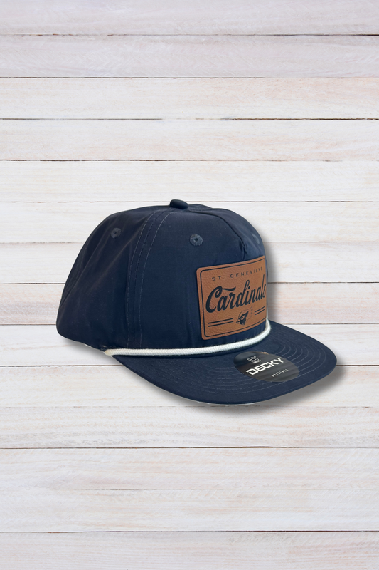 Vintage Navy Canvas Rope Snapback Hat