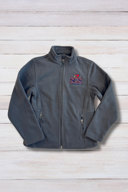 Gray Fleece SGS Cardinals  Jacket