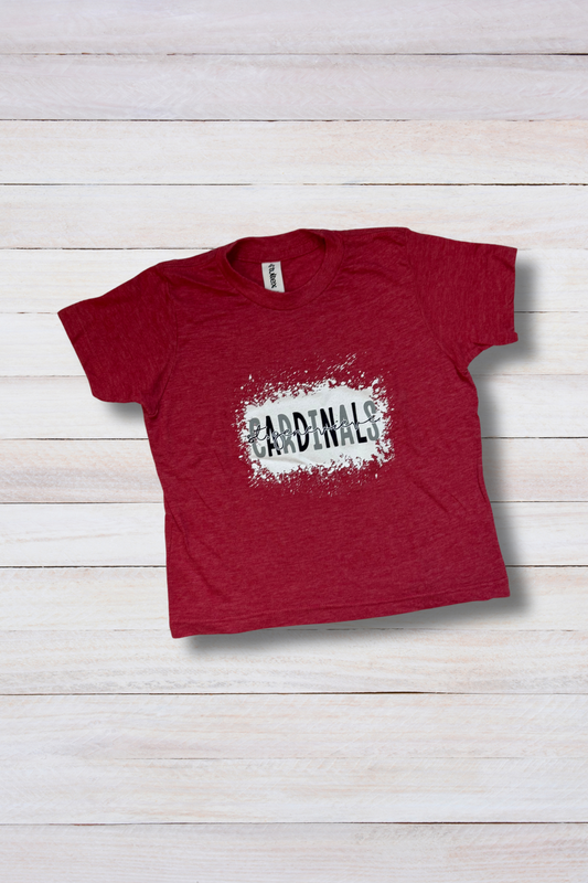 Red Splatter Cardinals T-Shirt