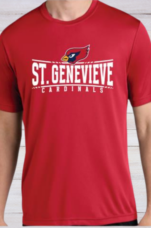 Red St. Genevieve Cardinals Dri-fit