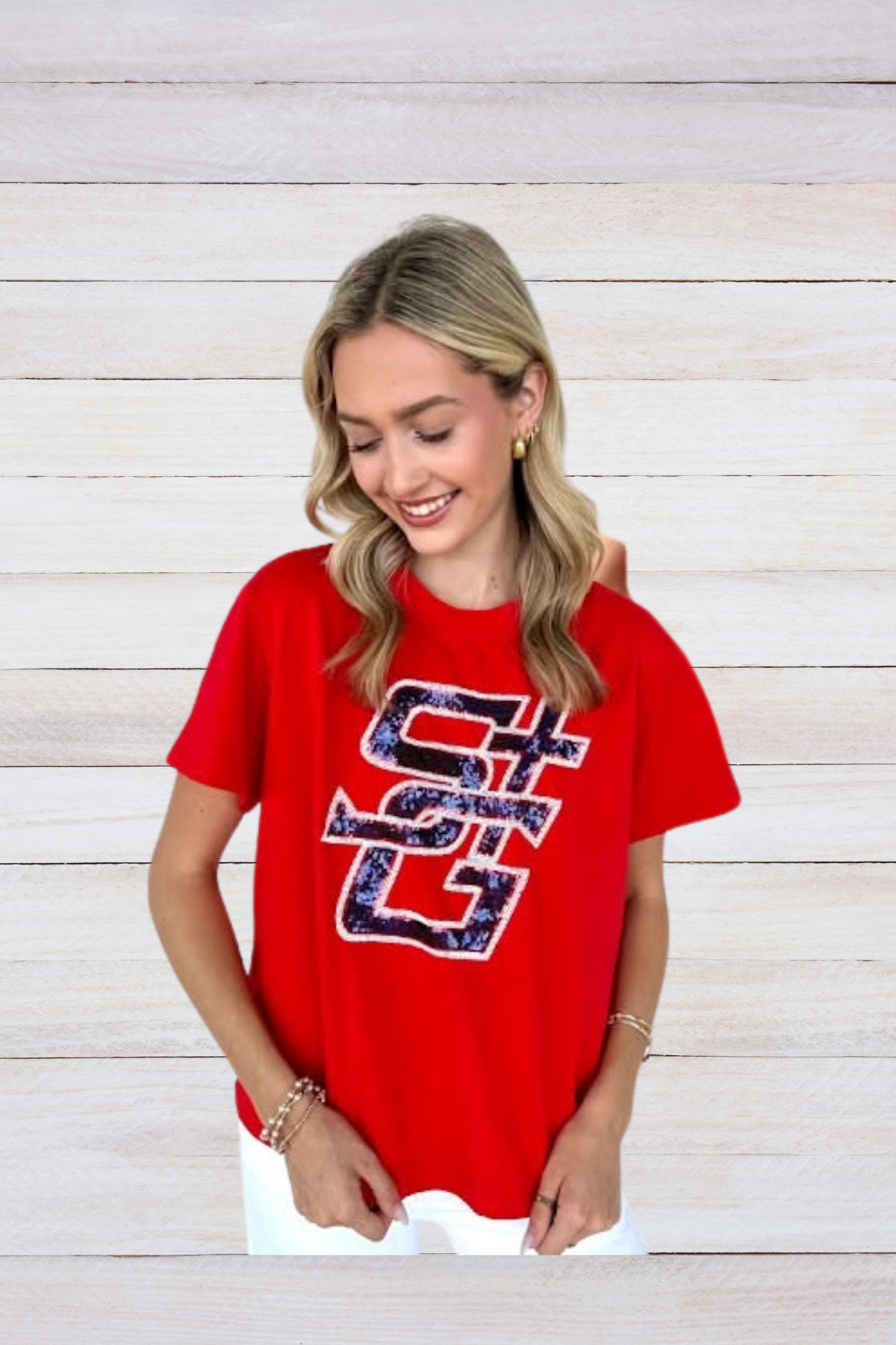 Red SG Sparkle T Shirt