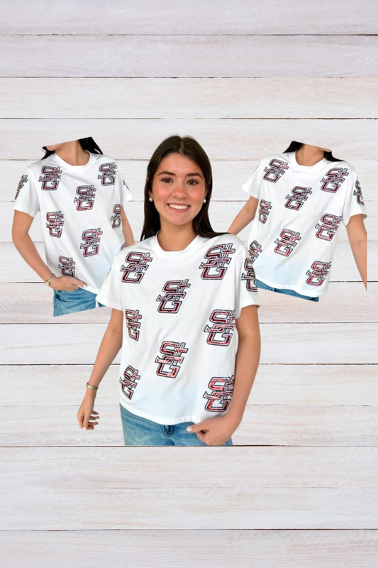 White SG Sparkle T Shirt